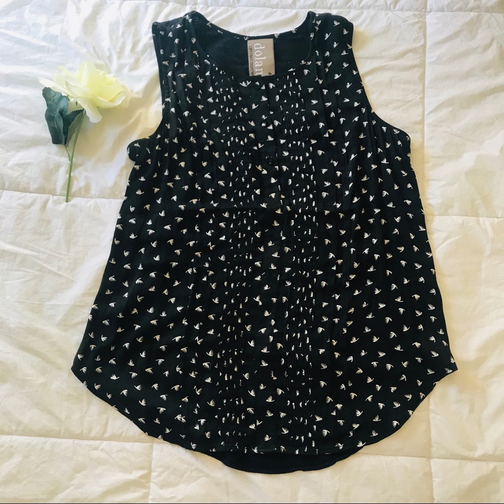 Anthropology Dolan Black Bird Tank Top